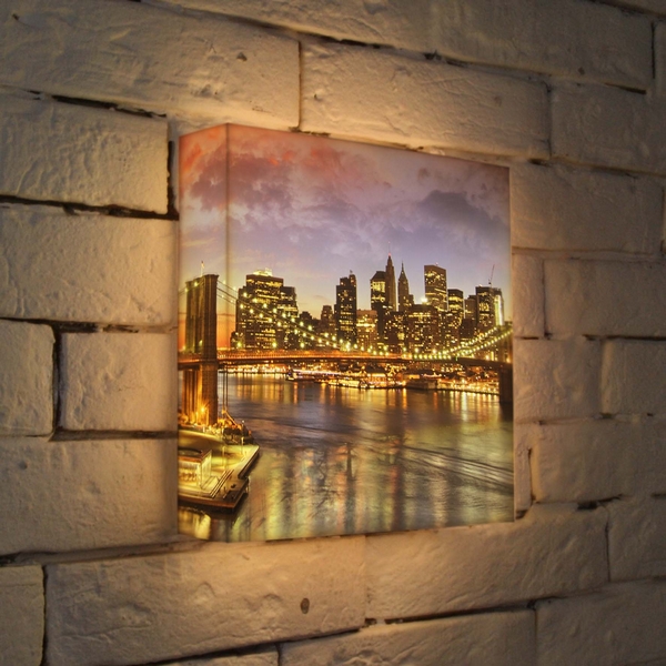 Картины с подсветкой на стену фото