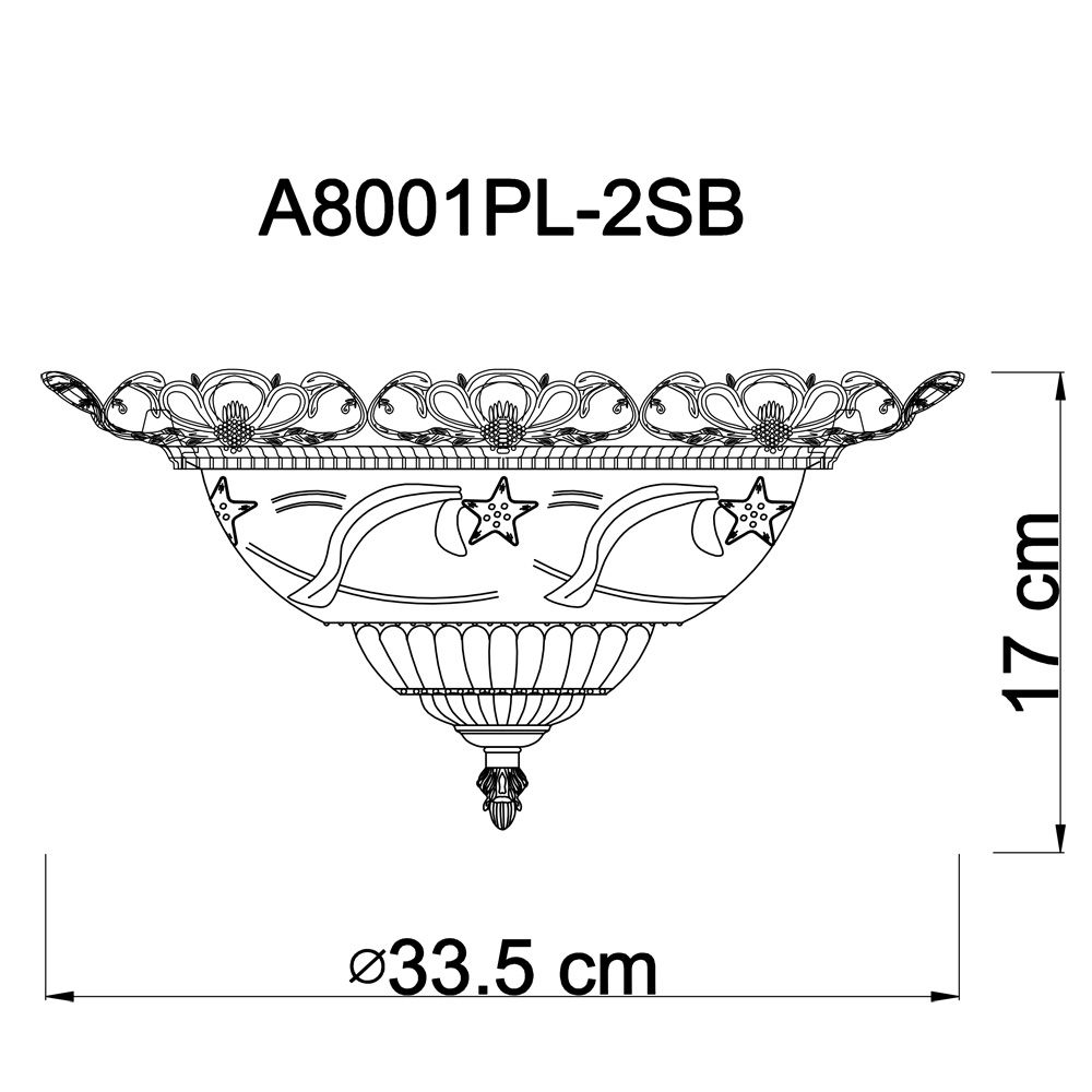 Потолочный светильник Piatti A8001PL-2SB Artelamp, арт: A8001PL-2SB