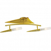 Потолочная люстра P-808 P-808/2 satin gold+gold от производителя N-Light, арт: P-808/2 satin gold+gold