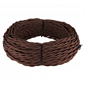 Кабель Ретро кабель коричневый Ретро кабель витой 3х2,5 (коричневый) 20м