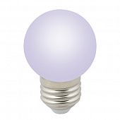 Лампочка светодиодная  LED-G45-1W/RGB/E27/FR/С