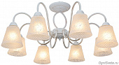 JACLYN TL1141-8H , E14, 8x60W, белая патина, золотой от производителя Toplight, арт: TL1141-8H