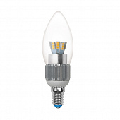 Лампочка светодиодная  LED-C37P-5W/NW/E14/CL/DIM ALC03SL пластик