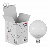 Лампа светодиодная MW E27 G120 2700K SMD 14W 220V матовый большой шар
