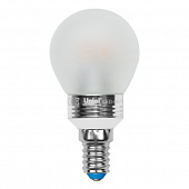 Лампочка светодиодная  LED-G45P-5W/WW/E14/FR ALC02SL пластик PROMO