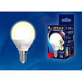 Лампочка светодиодная  LED-G45 7W/WW/E14/FR PLP01WH картон