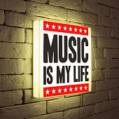 Лайтбокс Music is my life 35-35-d-072