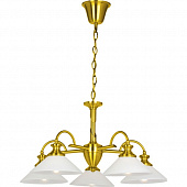 Потолочная люстра P-809 P-809/5A satin gold от производителя N-Light, арт: P-809/5A satin gold