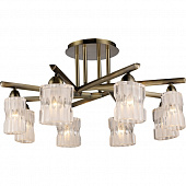 Потолочная люстра 914 914-08-53 antique brass + white от производителя N-Light, арт: 914-08-53 antique brass + white