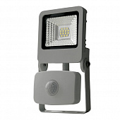 Прожектор уличный  ULF-F37-10W/NW SENSOR IP54 195-240В SILVER картон
