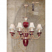 Подвесная люстра 293B 293B/8 CB COBALT/GARNET CER.- ONLY CANDLE от производителя Riperlamp, арт: 293B/8 CB COBALT/GARNET CER.- ONLY CANDLE