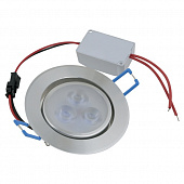 Точечный светильник  ULM-Q262 3W/DW IP65 SILVER