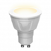 Лампочка светодиодная  LED-JCDR 6W/WW/GU10/FR PLP01WH картон