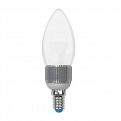 Лампочка светодиодная  LED-C37P-5W/WW/E14/FR/DIM ALC03SL пластик