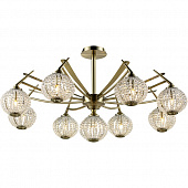 Потолочная люстра 917 917-09-53 antique brass + white crystal от производителя N-Light, арт: 917-09-53 antique brass + white crystal