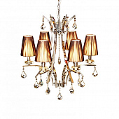 Подвесная люстра Glamour LDP 66247-6 BR от производителя Lumina Deco, арт: LDP 66247-6 BR